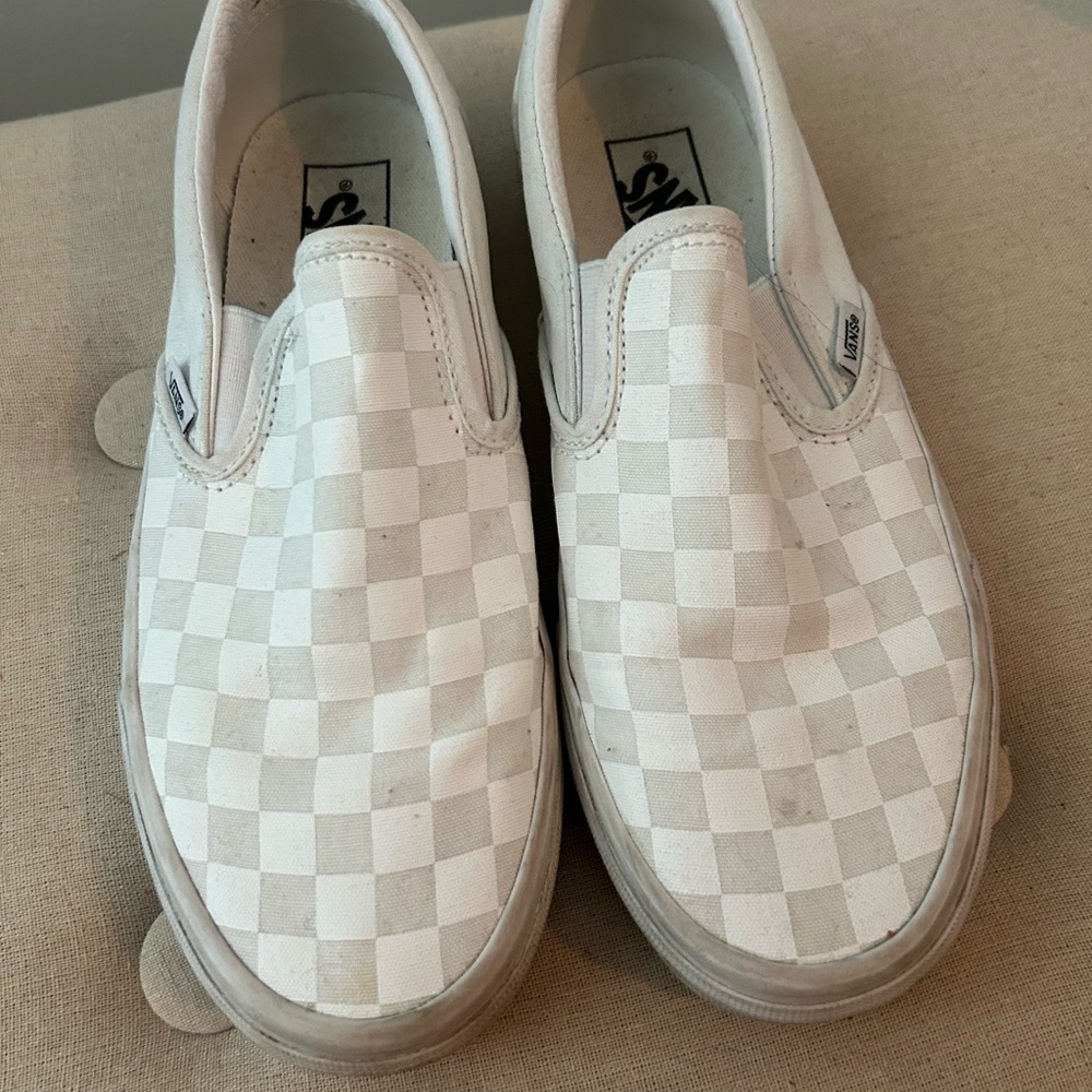 Vans White Slip-On Sneakers Classic Style